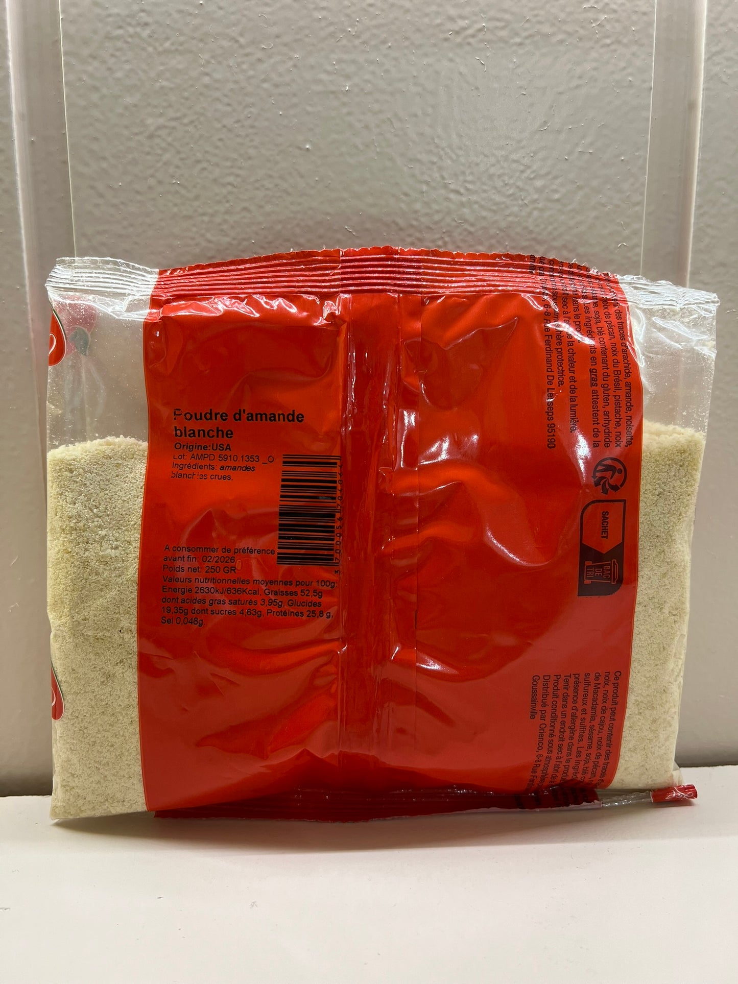 O'REGAL Poudre d'amande blanche 250G
