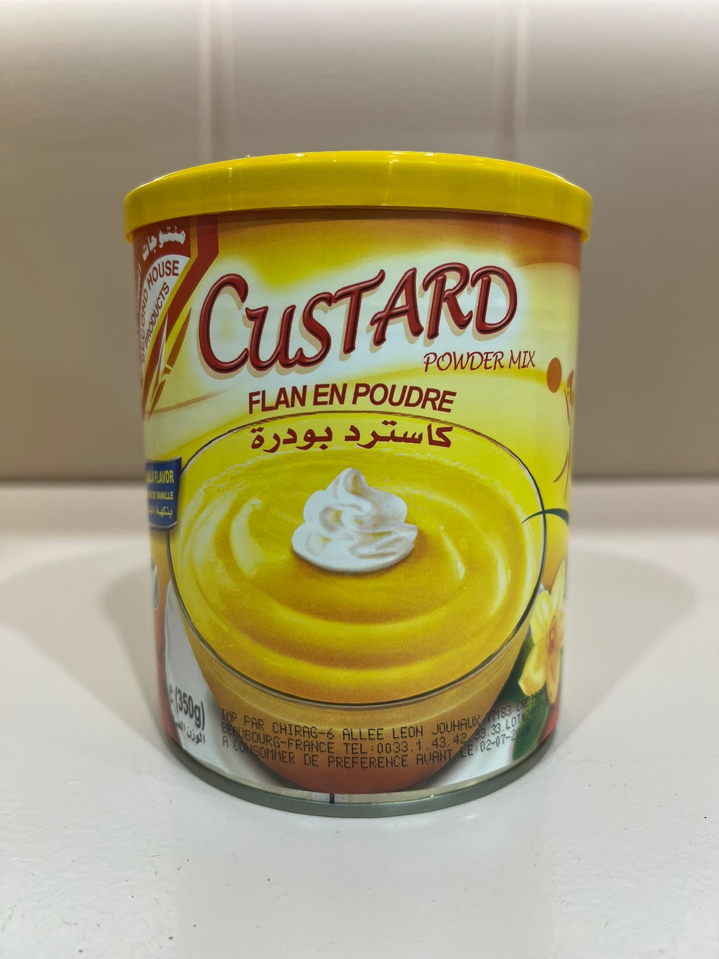 SECOND HOUSE PRODUCTS CUSTARD FLAN EN POUDRE - SAVEUR DE VANILLE 350G