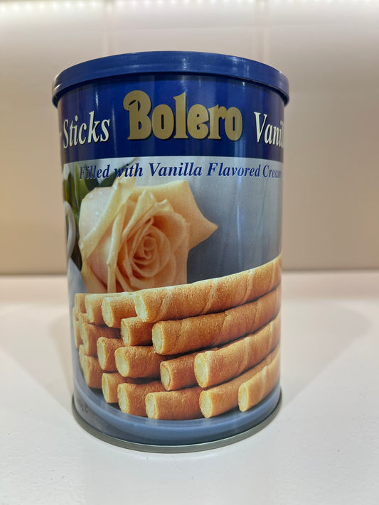 BOLERO GAUFRETTES CIGARETTES FOURRÉES DE CRÈME DE VANILLE 400G