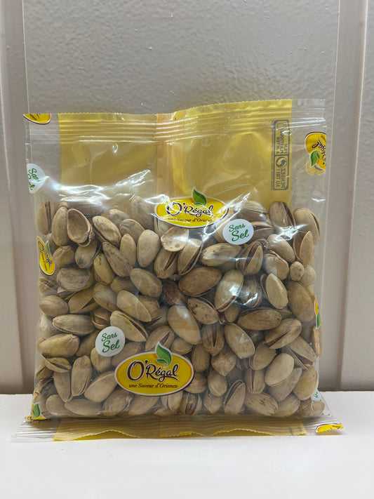 O'REGAL Pistaches coque grillées sans sel 500G