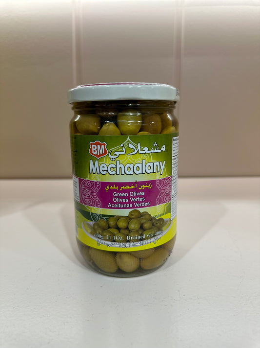 MECHAALANY OLIVES VERTES 600G